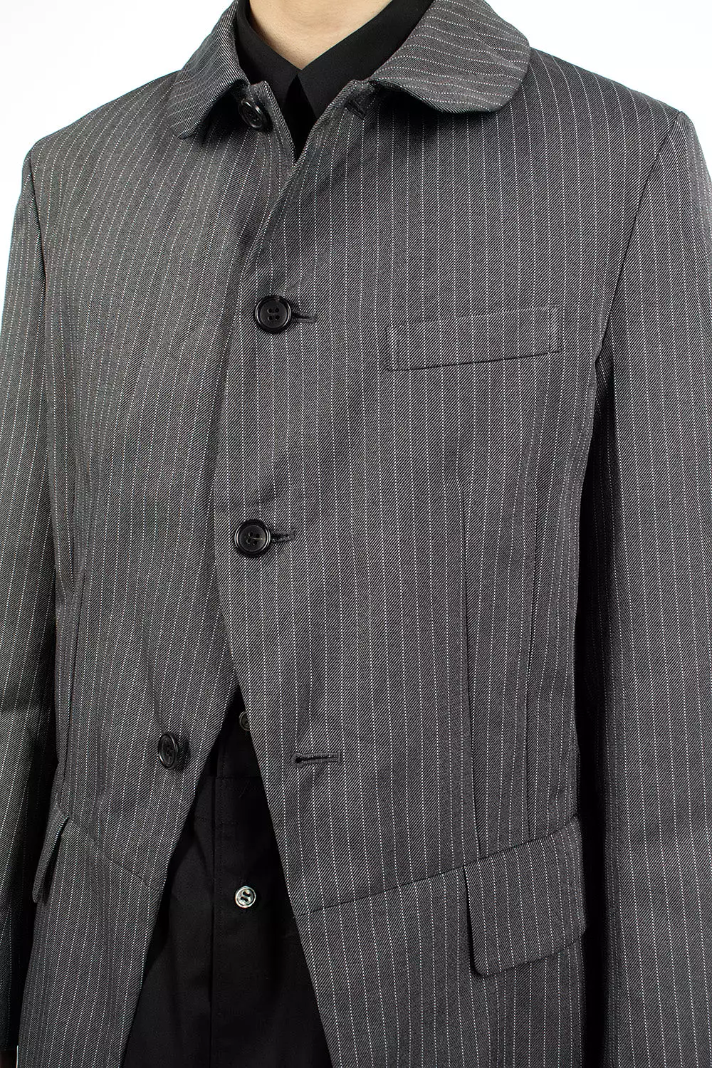 Pinstripe Jacket Grey