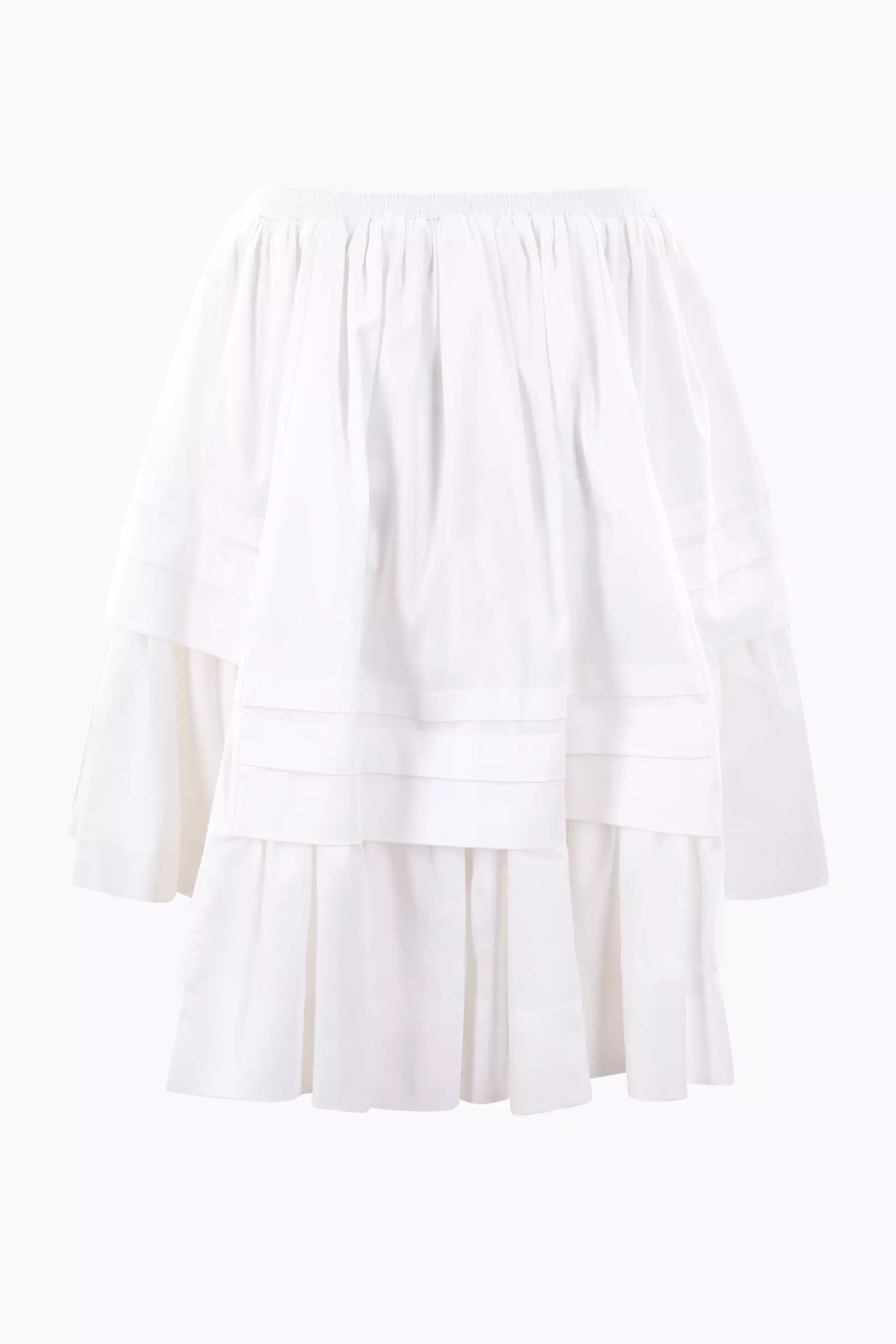 Rosemary flounced cotton miniskirt