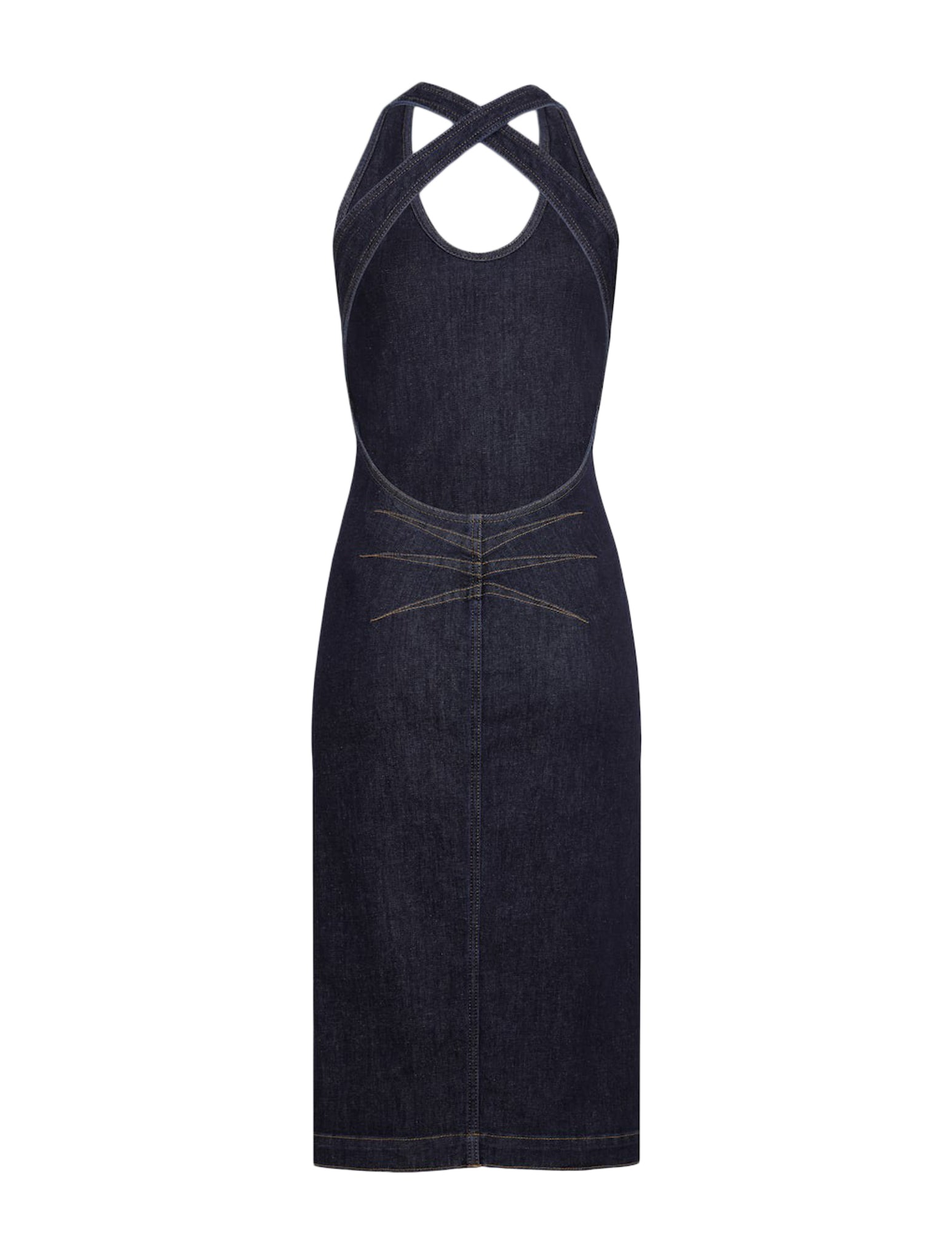 SCULPTING DENIM DRESS