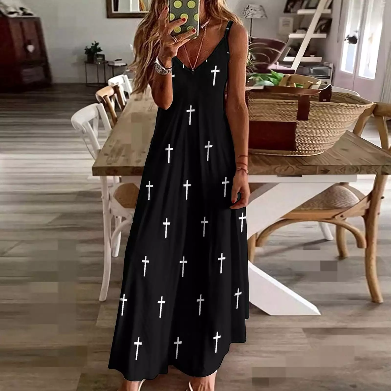 Spaghetti Strap Ankle-Length Dress Long dress