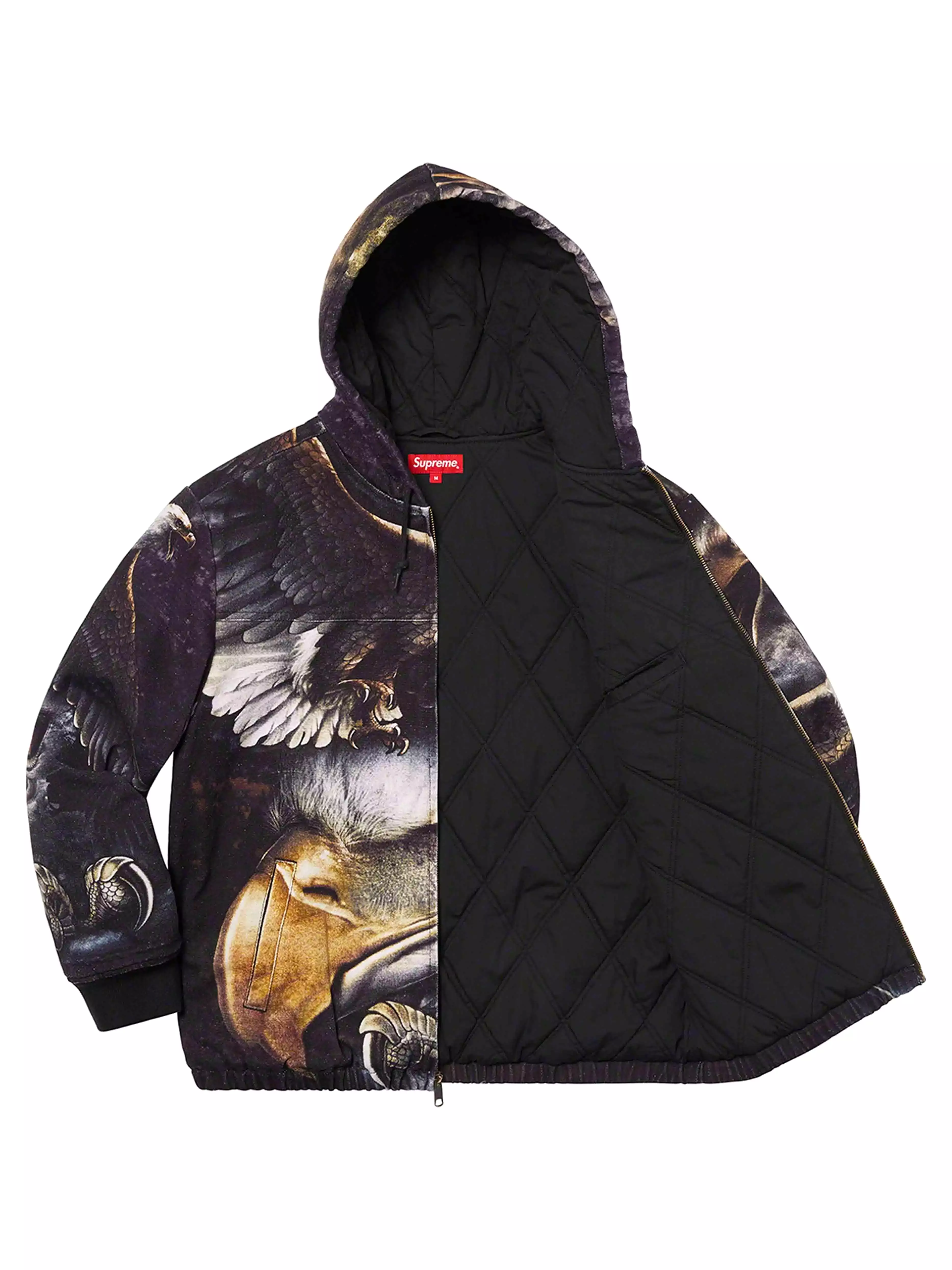 Supreme Eagle Hoodie Work Jacket Black [SS21]