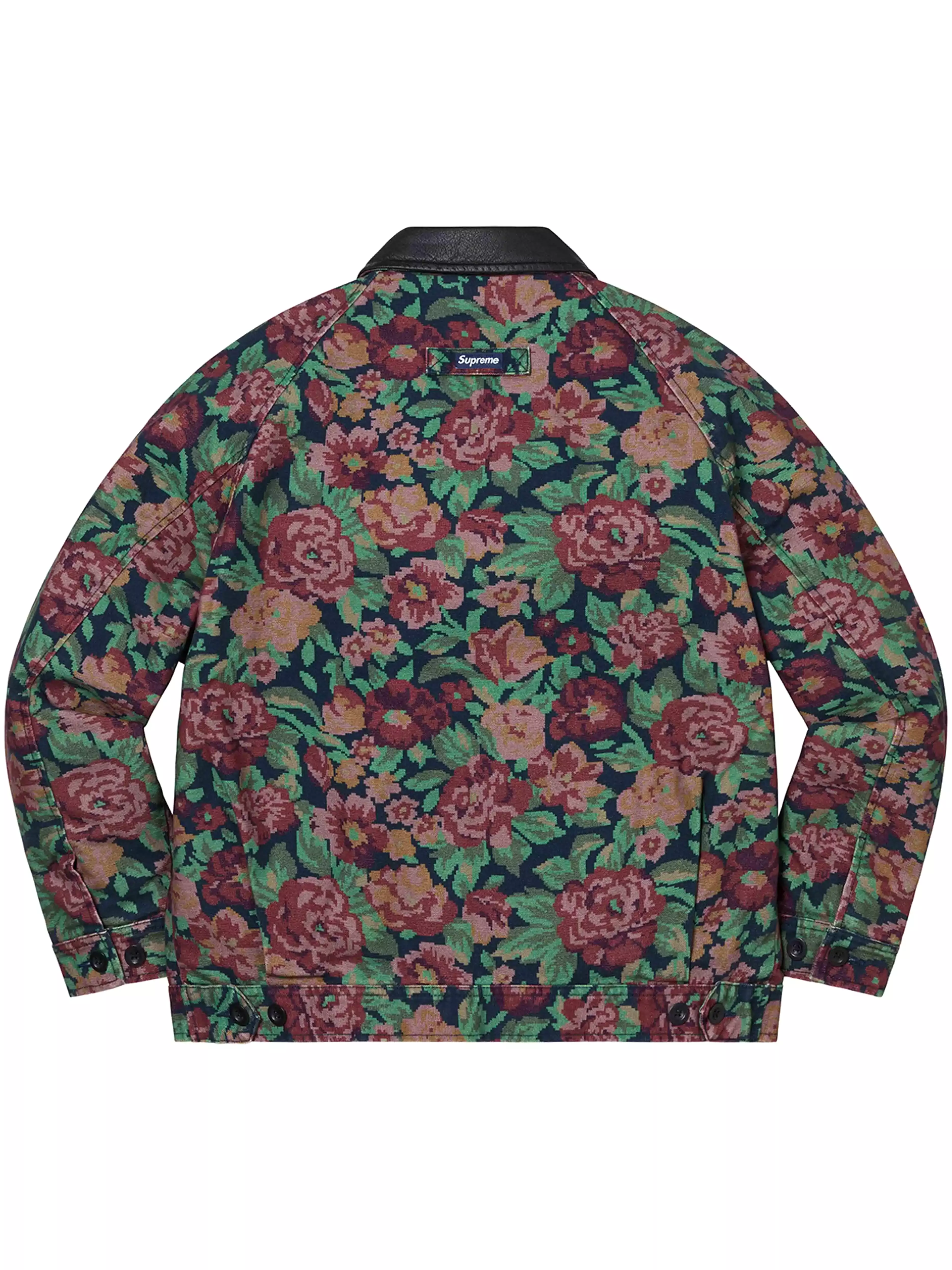 Supreme Leather Collar Work Jacket Digi Floral [FW20]