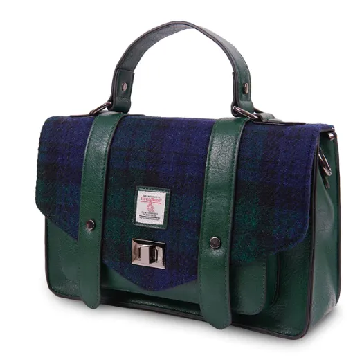 The Large Satchel with Harris Tweed