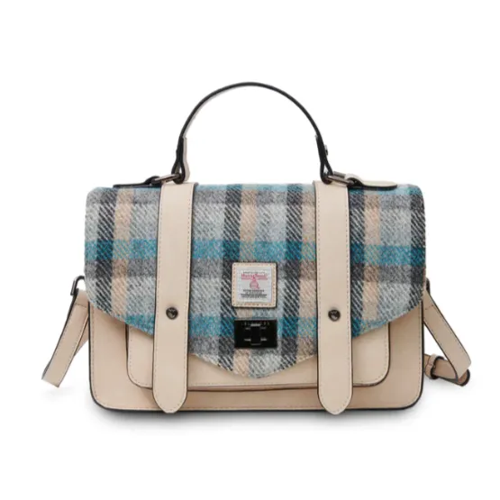 The Large Satchel with Harris Tweed