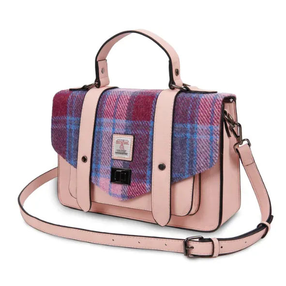 The Large Satchel with Harris Tweed