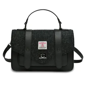 The Large Satchel with Harris Tweed