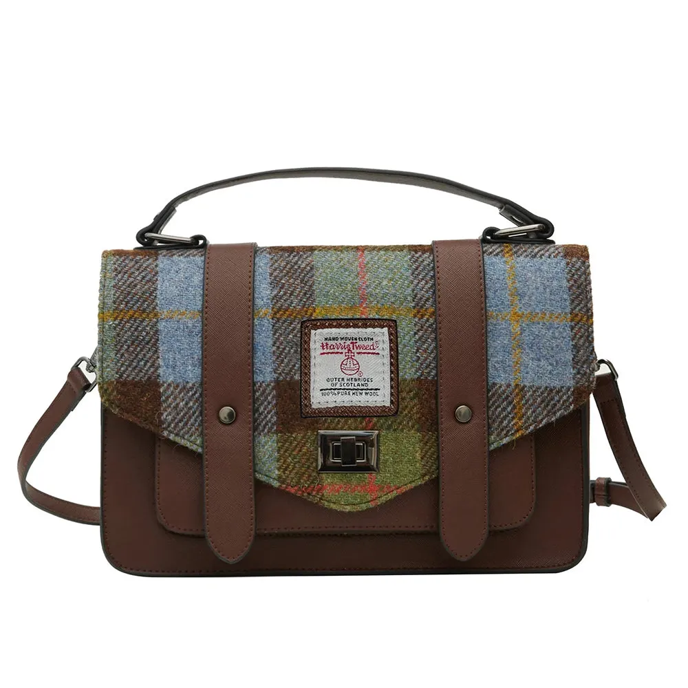 The Large Satchel with Harris Tweed