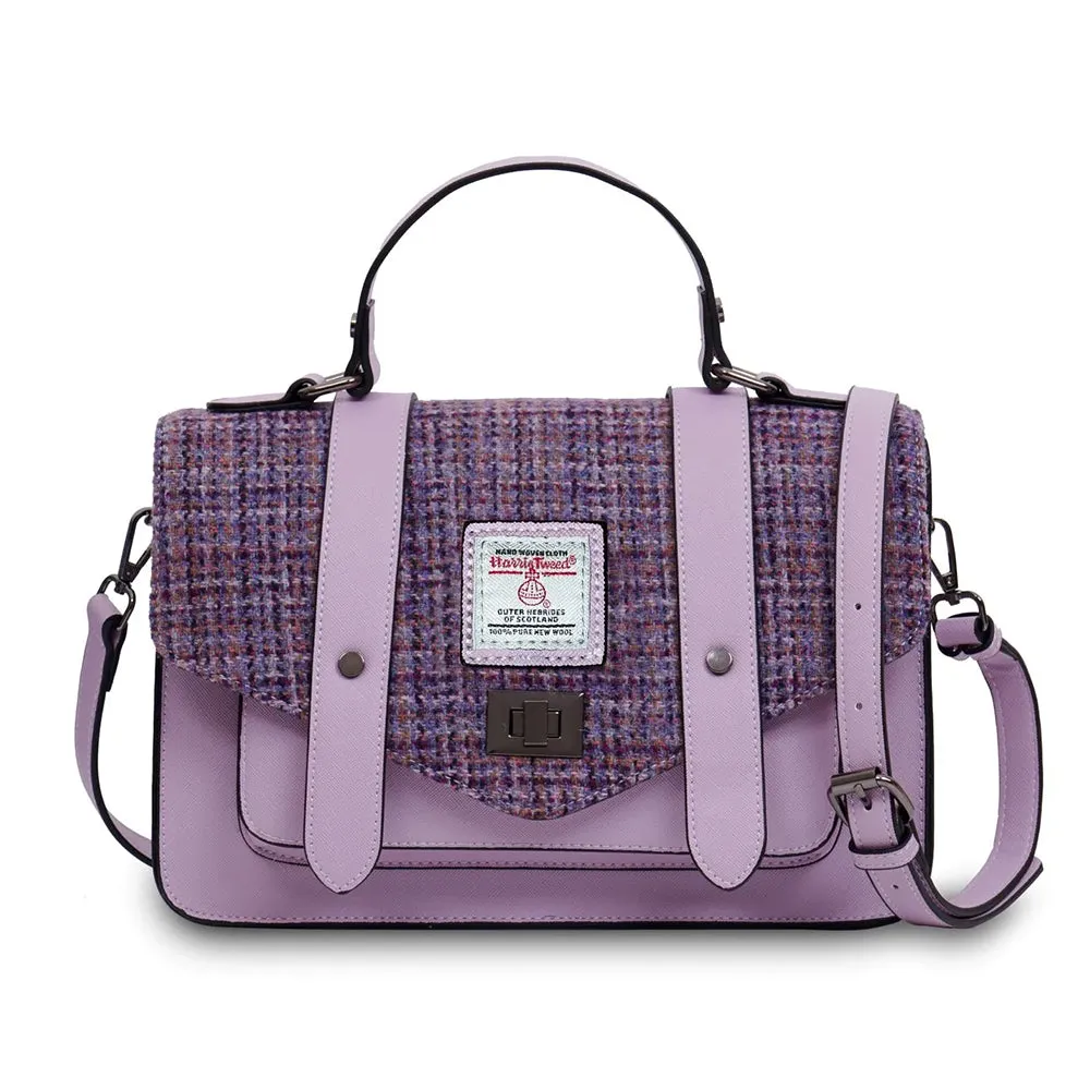 The Large Satchel with Harris Tweed