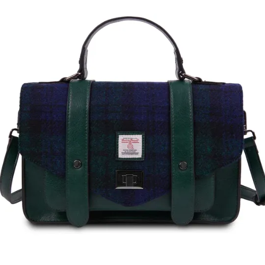 The Large Satchel with Harris Tweed