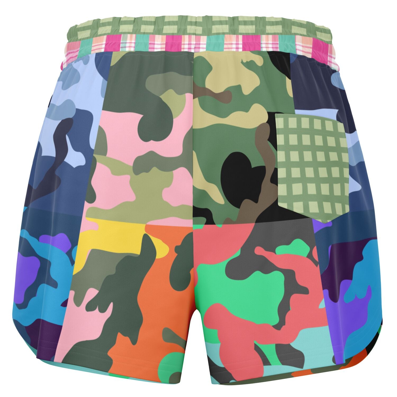 THS Snake Bite Camo Patchwork Running Shorts