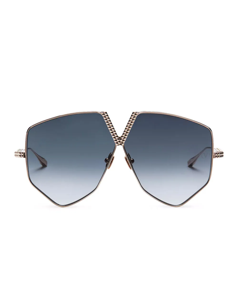 V-Hexagon Sunglasses in Blue