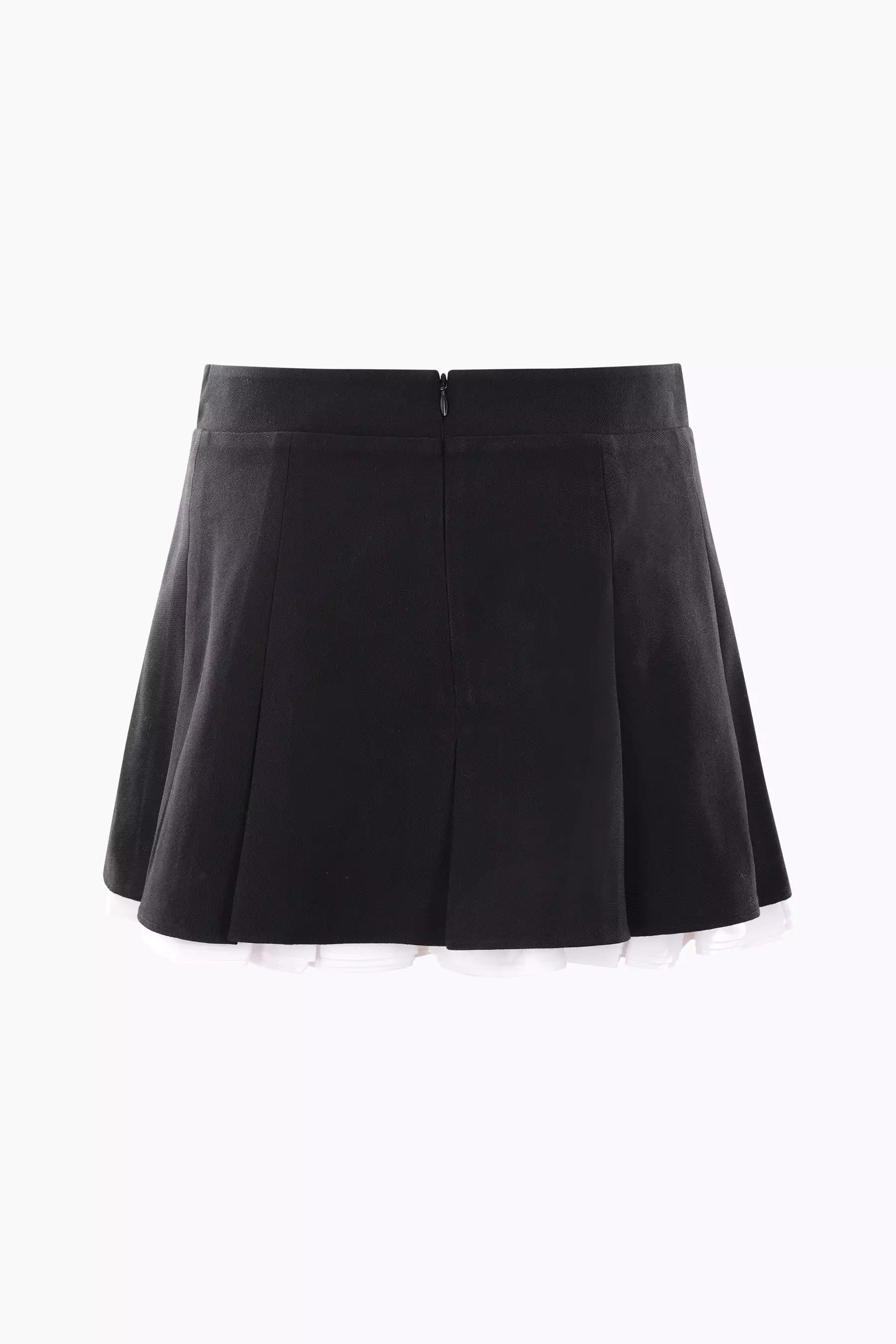 wool and silk twill miniskirt