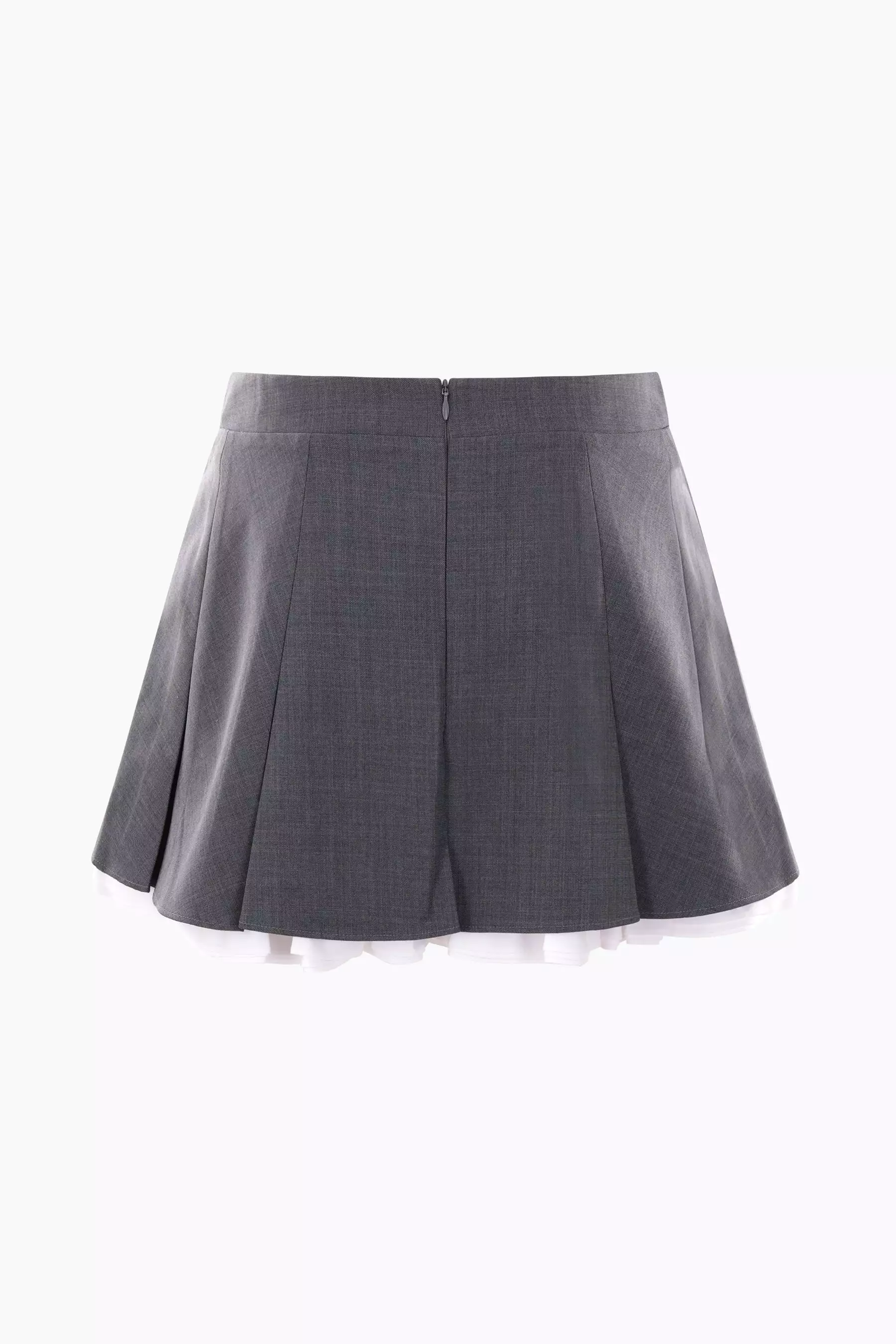 wool and silk twill miniskirt