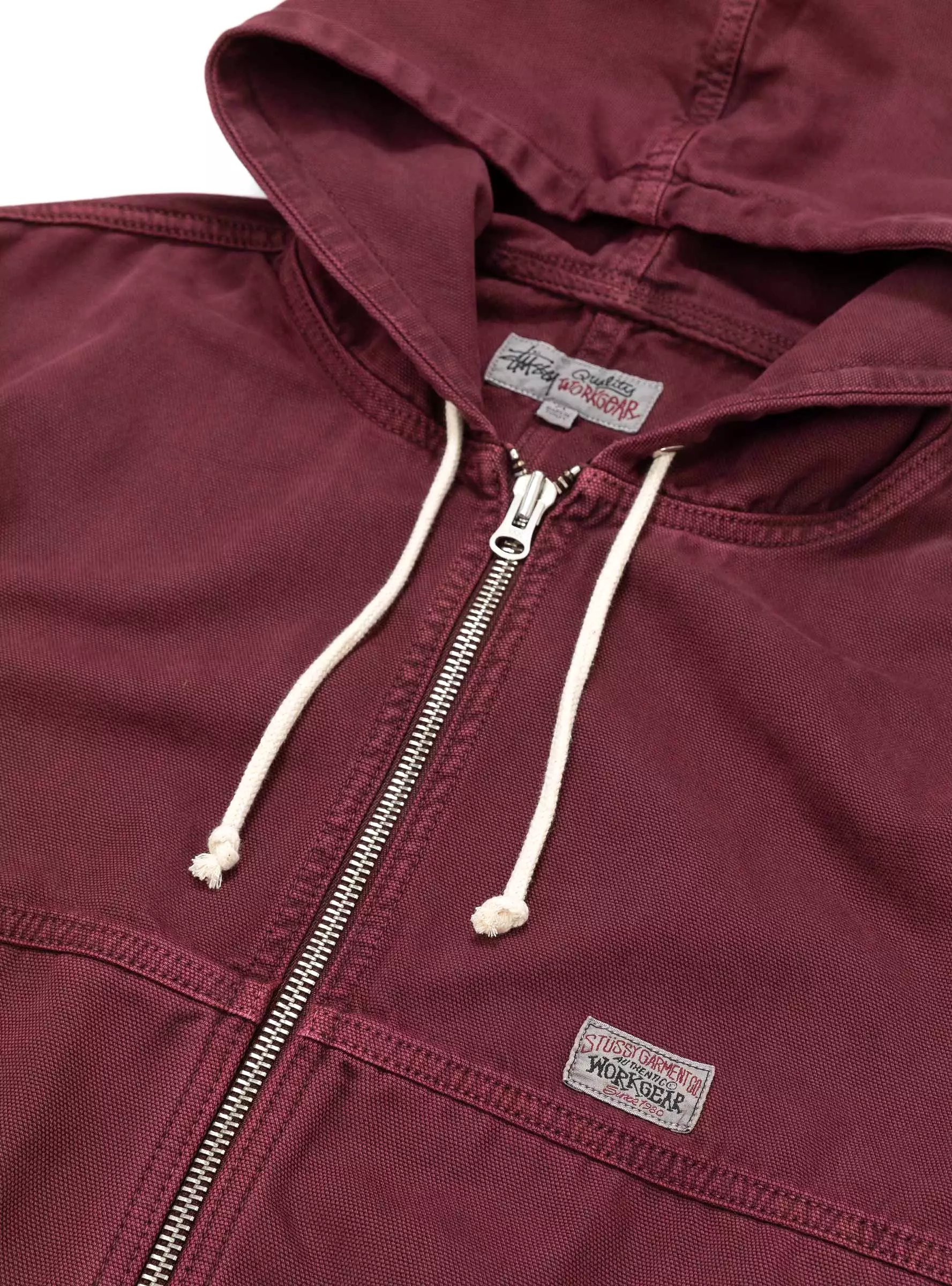 Work Jacket Unlined Canvas Wine